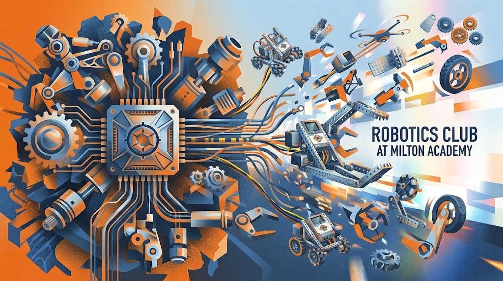 Robotics Club at Milton Academy — illustrated club banner