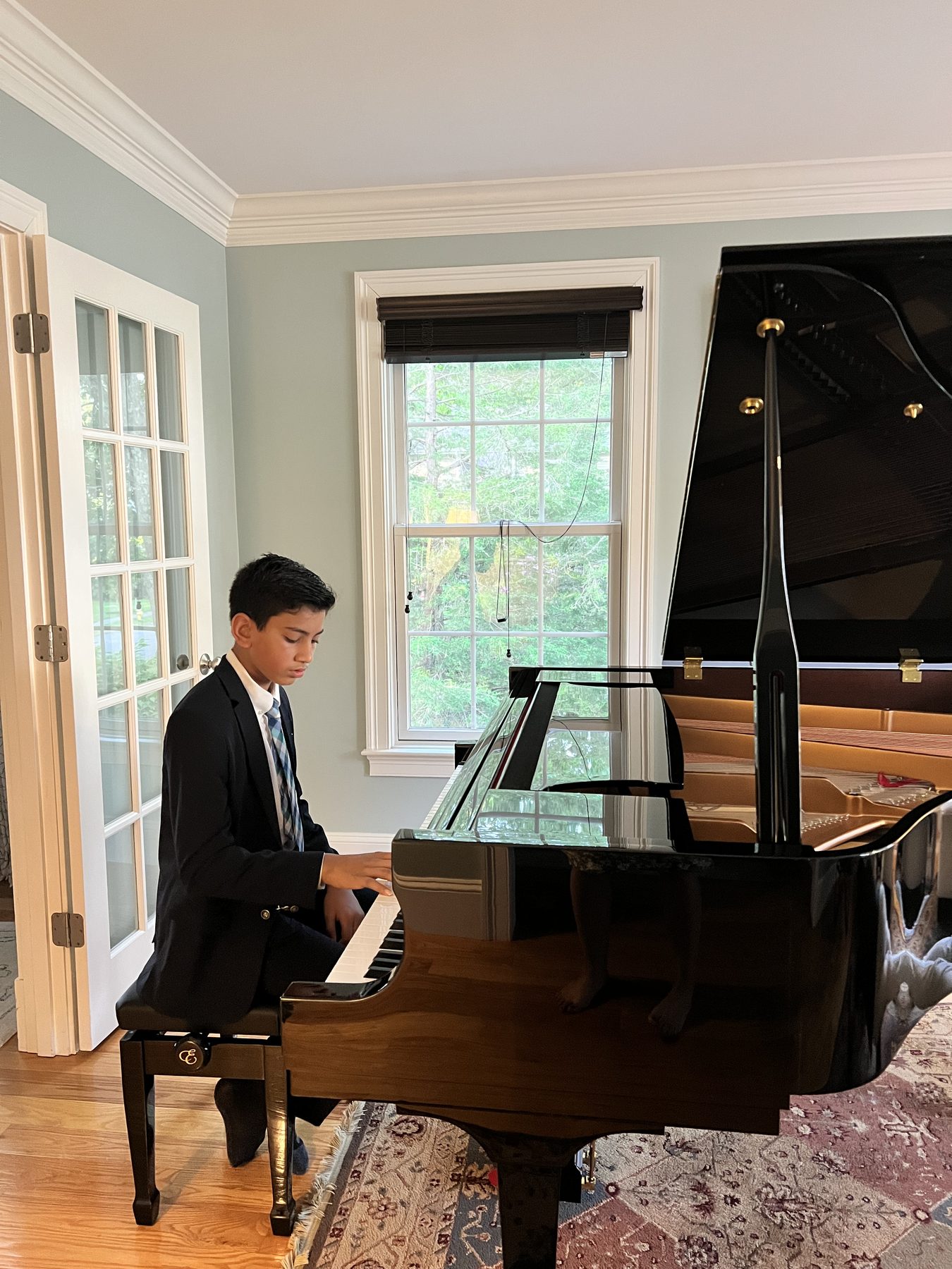Me playing piano at a recital